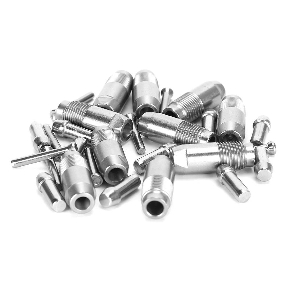 10pcs Stainless Steel Chicken Water Nipple Drinker Feeder Automatic Chicken Drinking Nipple серебряный