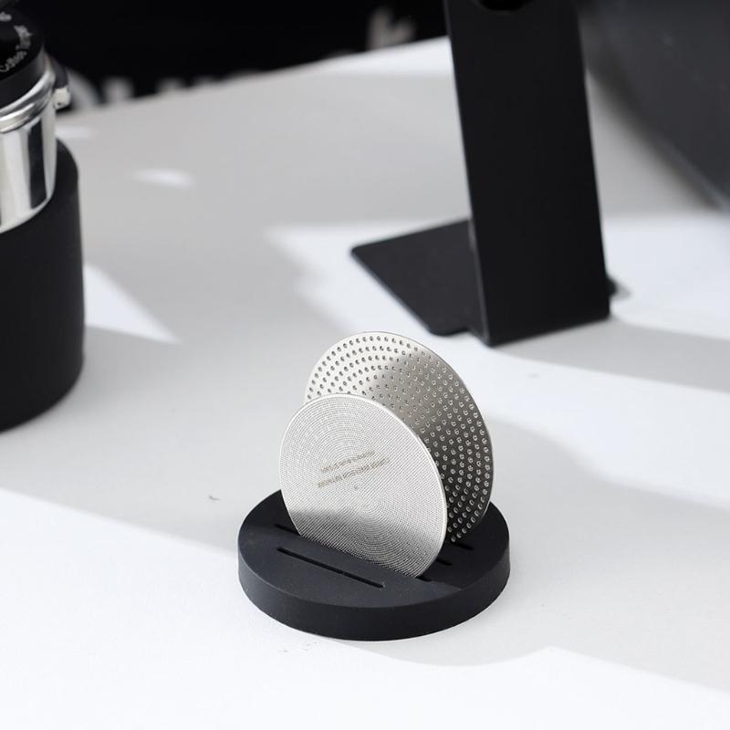 Nonslip Heat Resistant Silicone Stand for 51mm/53mm/58mm Coffee Puck Screens Storage Tray for Filter Papers