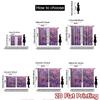 2pcs, 2D FLAT PRINTING Curtains (Without Rod) Pink Paradise Christmas Festival Creative Curtains Versatile Fabric Curtains