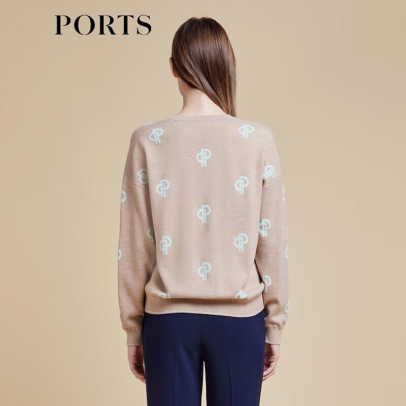 PORTS Women's Spring/Summer Embroidered Knit Sweater