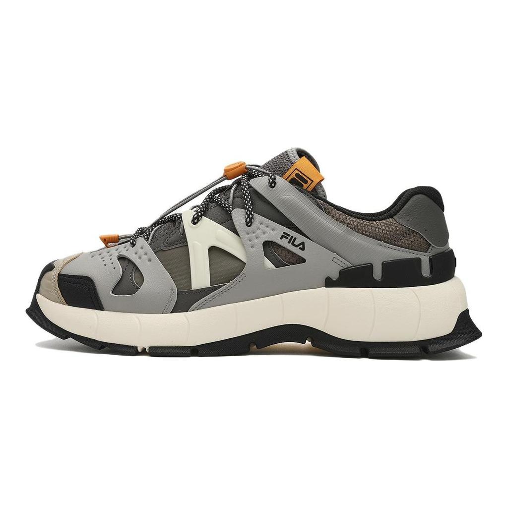Fila Insetto Stoff Synthetikleder TPU Bequem Vielseitig Trendig Niedrig geschnitten Freizeit-Schuhe Herren Sneaker Schwarz Grau Weiß F12M341106FBE