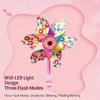 Energy Saving Windmill Bike Light Bike Handlebar Pinwheel Decoration Fun Bike Accessories for Low Light Cycling