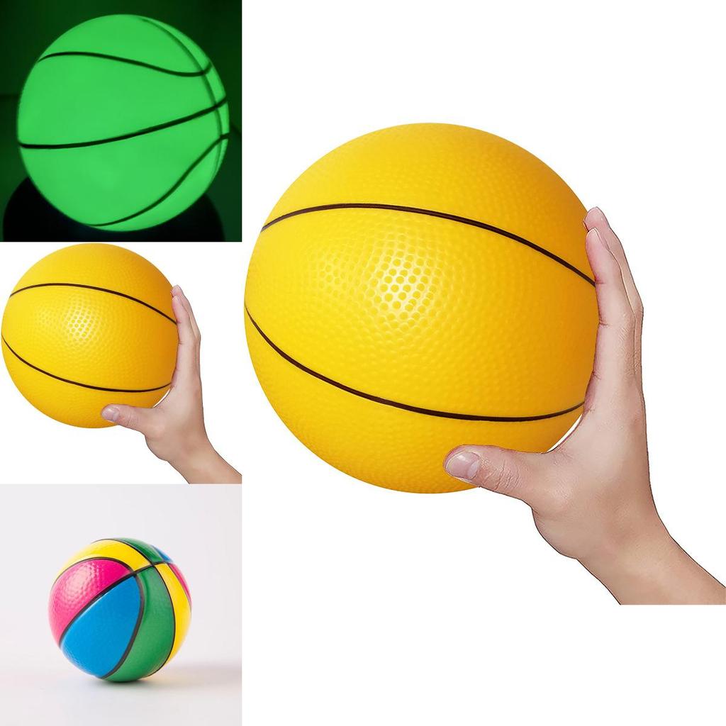 Pvc Inflatable Basketball Durable Outdoor Sports Ball For Kids 18cm Blue