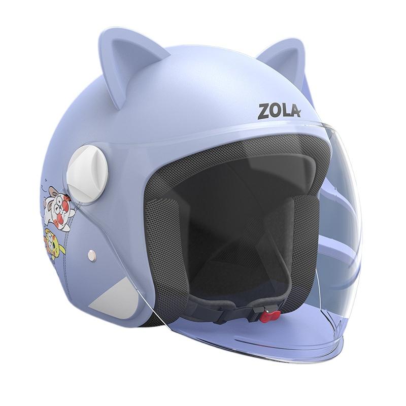 Winter Helmet Belt Scarf Electric Car Helmet Men and Women Universal Cat Ear Helmet Hard Hat