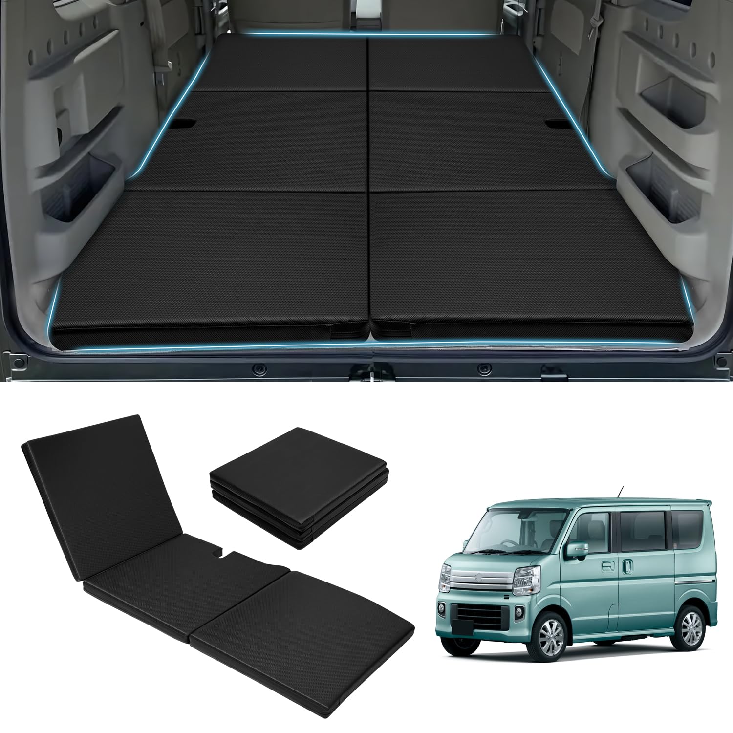 

Складной автомобильный спальный коврик GIMUYA для Suzuki Every Wagon EVERY WAGON Кровать Регулируемый Удобный Специально разработан для сна и на случай бедствия Из ПВХ и