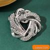 High-End Rhinestone Women's Scarf & T-Shirt Knotting Brooch Pin Accessory