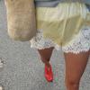 Autumn New Lace Trim Wide-Leg Shorts Design Elegant Fashion Casual Short Sleeve Commute