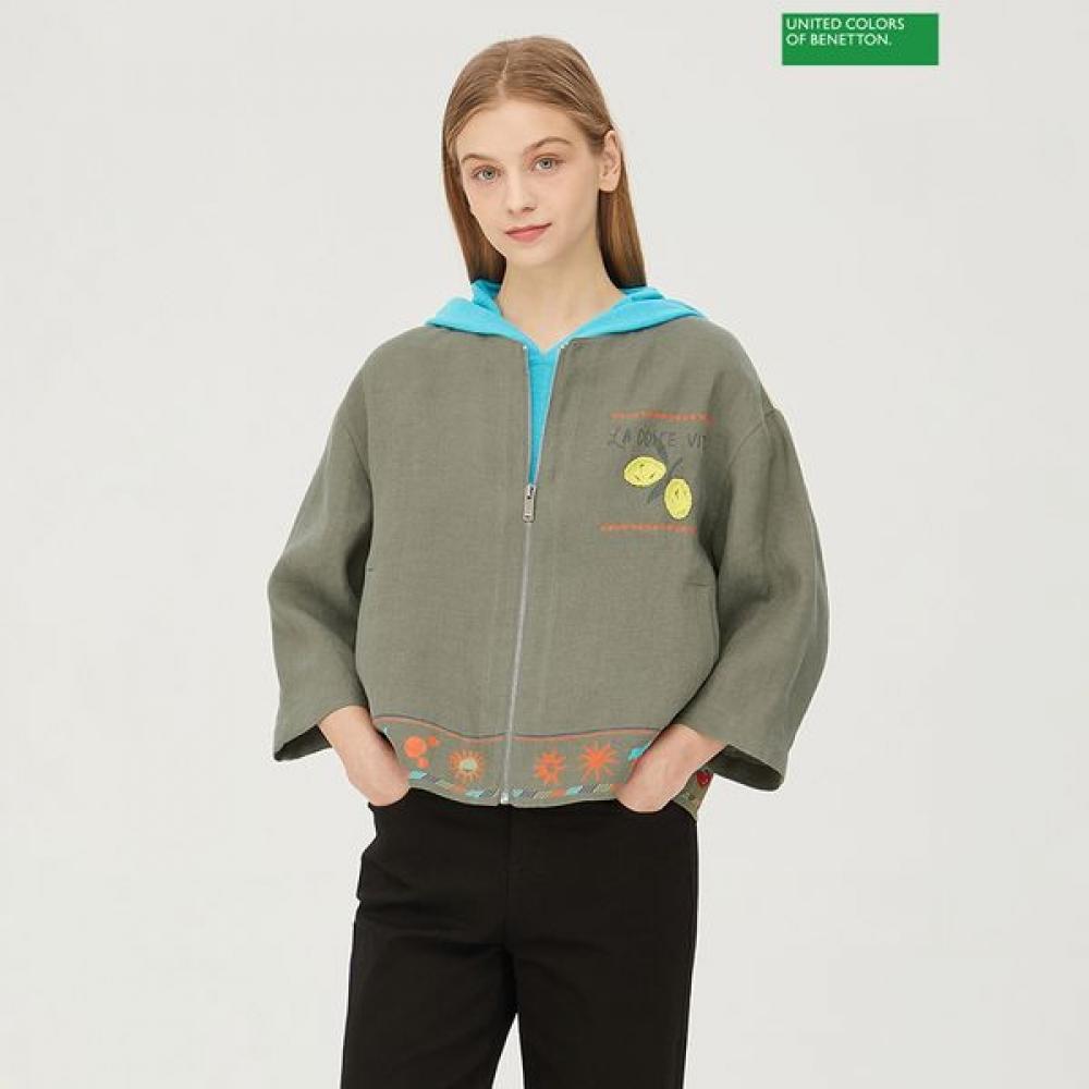 

[Benetton] Benetton New Summer Jacket Bajka3531 KA_khaki/42