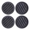 Pack Of 4 Rubber Casters Cups Furniture Grippers Round Sofa Stoppers Anti Skids Pad for Bed Table Chair Daily Use