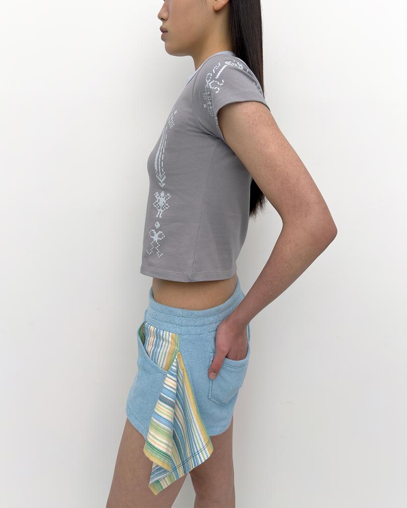 Pyule Hanky Shorts Baby Blue