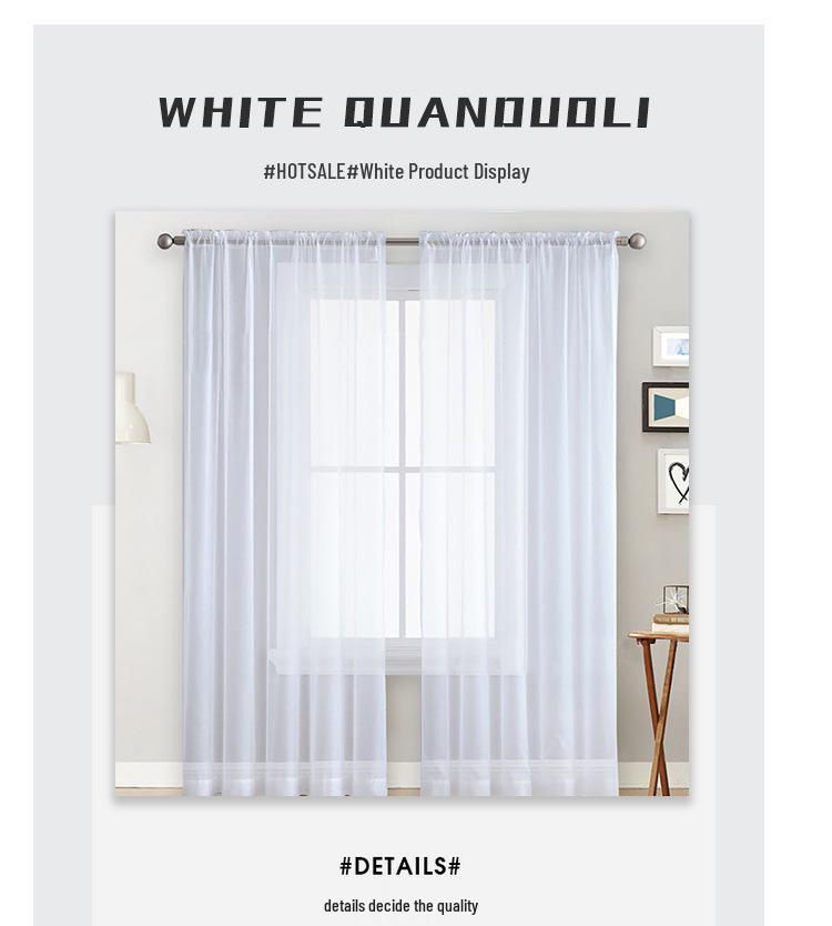 Moderner minimalistischer Terelyne Doppelstrang Voilevorhang für Wohnzimmer, Schlafzimmer und Arbeitszimmer