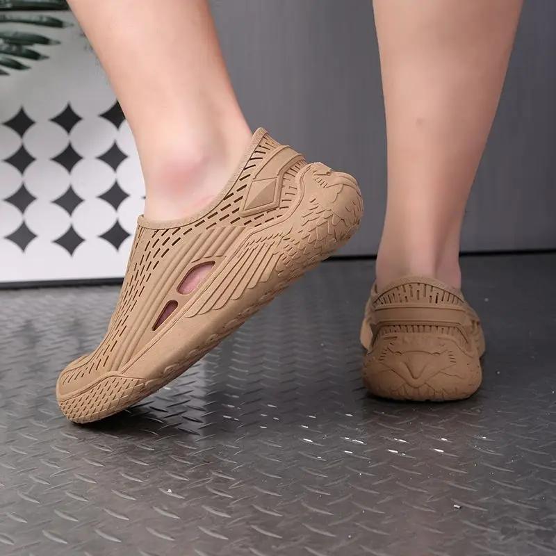 Rubber Man Sandals Summer Sale Wholesale Clearance New Low Price Breathable High Quality Big Size 2025 Styles Pvc Shoes for Men