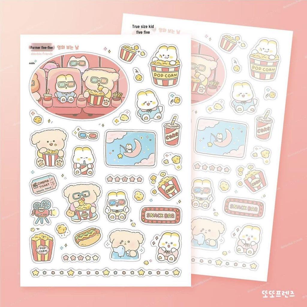 Korean Cute Bear Cartoon Stickers – Waterproof DIY Decoration Stickers