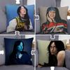 B-Billie L-LUNCH Eilish Pillow Case Pillowcase Home Sofa Cushions Car Cushions Pillowcover Office Pillowshell Pillow