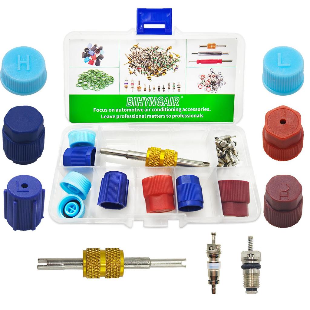 Dual-Use Wrench for Automotive AC Valve Core and Tire Valve Stem Installation & Deflation