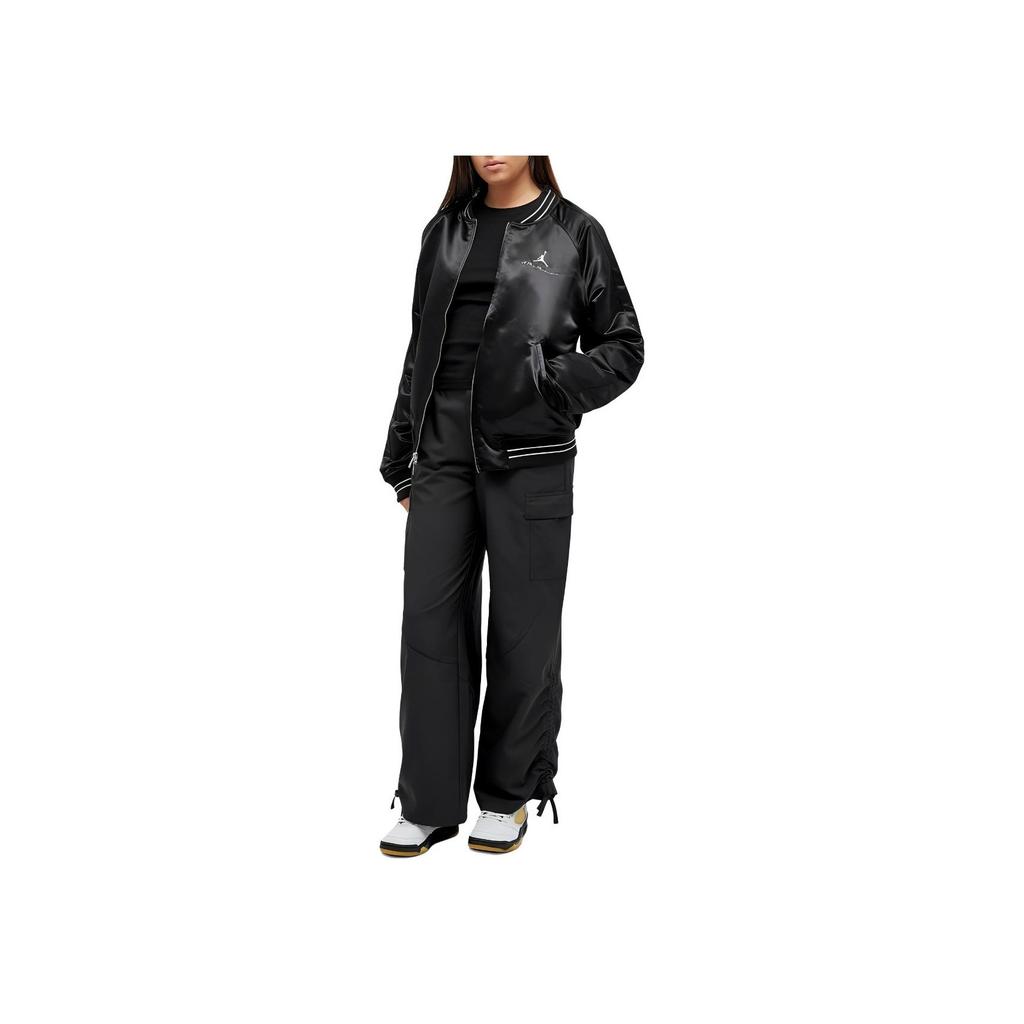 Air Jordan X A Ma Maniére Souvenir Jacket Black Unisex Outerwear FN0617-010