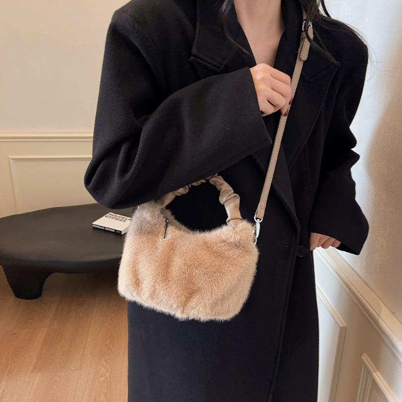 Furry Bag, Fluffy Handbag, Niche Fluffy Single-shoulder Crossbody Bag
