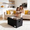 Multifunctional Book Storage Box Featuring Sturdy Polyester Materials Ideal For Small Space And Frequent Movers