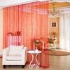 1x2M Polyester Silver Beaded Curtain for Wedding Decoration and Room Divider
