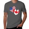 Canadian USA Hearts Canada T-Shirt tees designer shirts men graphic t shirts