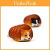 Figura Fofa Kawaii de Corgi e Husky em PVC com Design de Donut Doce para Decoração de Casa e Presente