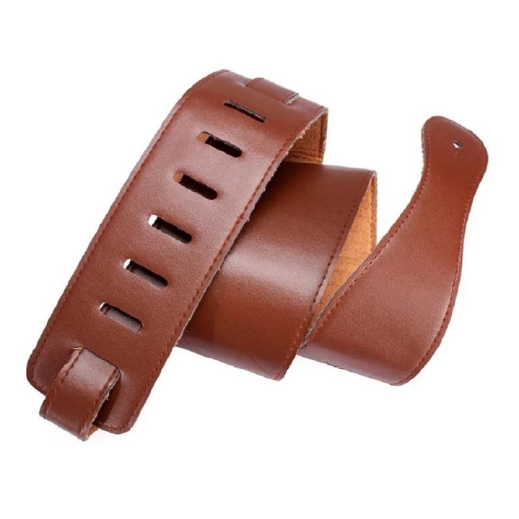 

Versatile Leather And PU Strap Compatibility With Guitars Ukuleles Basses Ergonomic for Various Body Types коричневий
