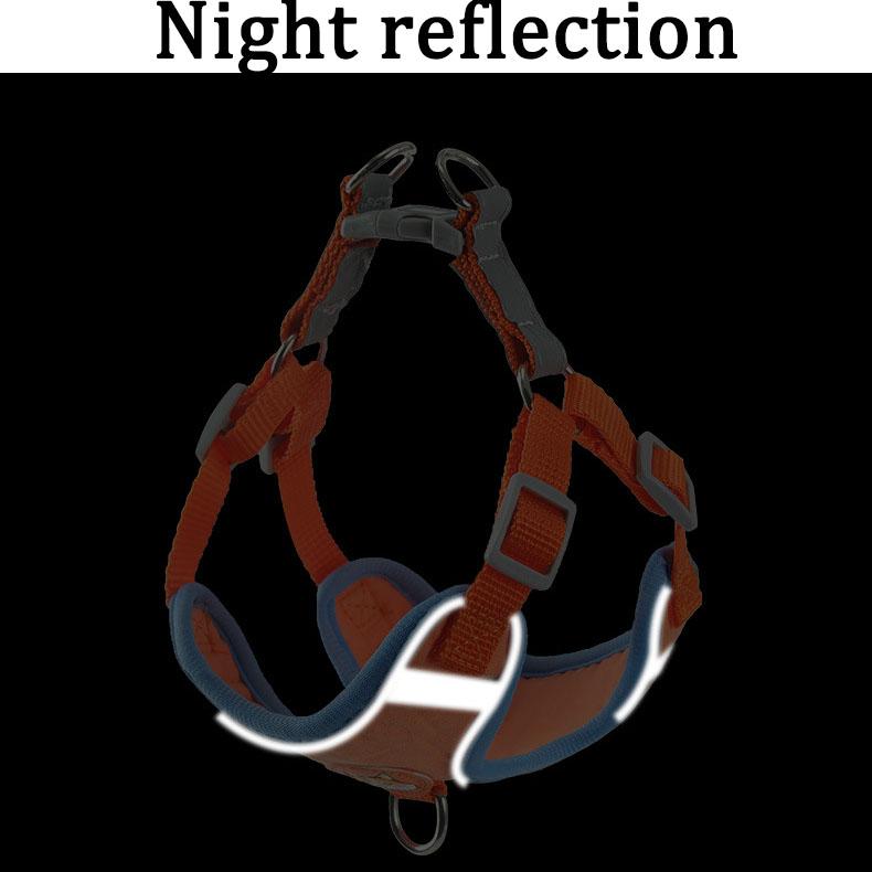 Dog Leash Small and Medium-sized Pets Chest Straps Prevent Breaking Free Walk A Dog Kitty Reflect Light Traction Rope Pet Supplies & Pet