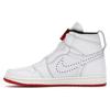 Air Jordan 1 Retro High Zip 'White University Red' (Unisex) White / University Red-Sail Vintage Basketball Shoes AR4833 100