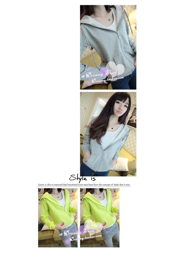 2026 Autumn Women's Long Sleeve Hooded Zipper Cardigan Jacket - Solid Color, Thin Sweatshirt for Students