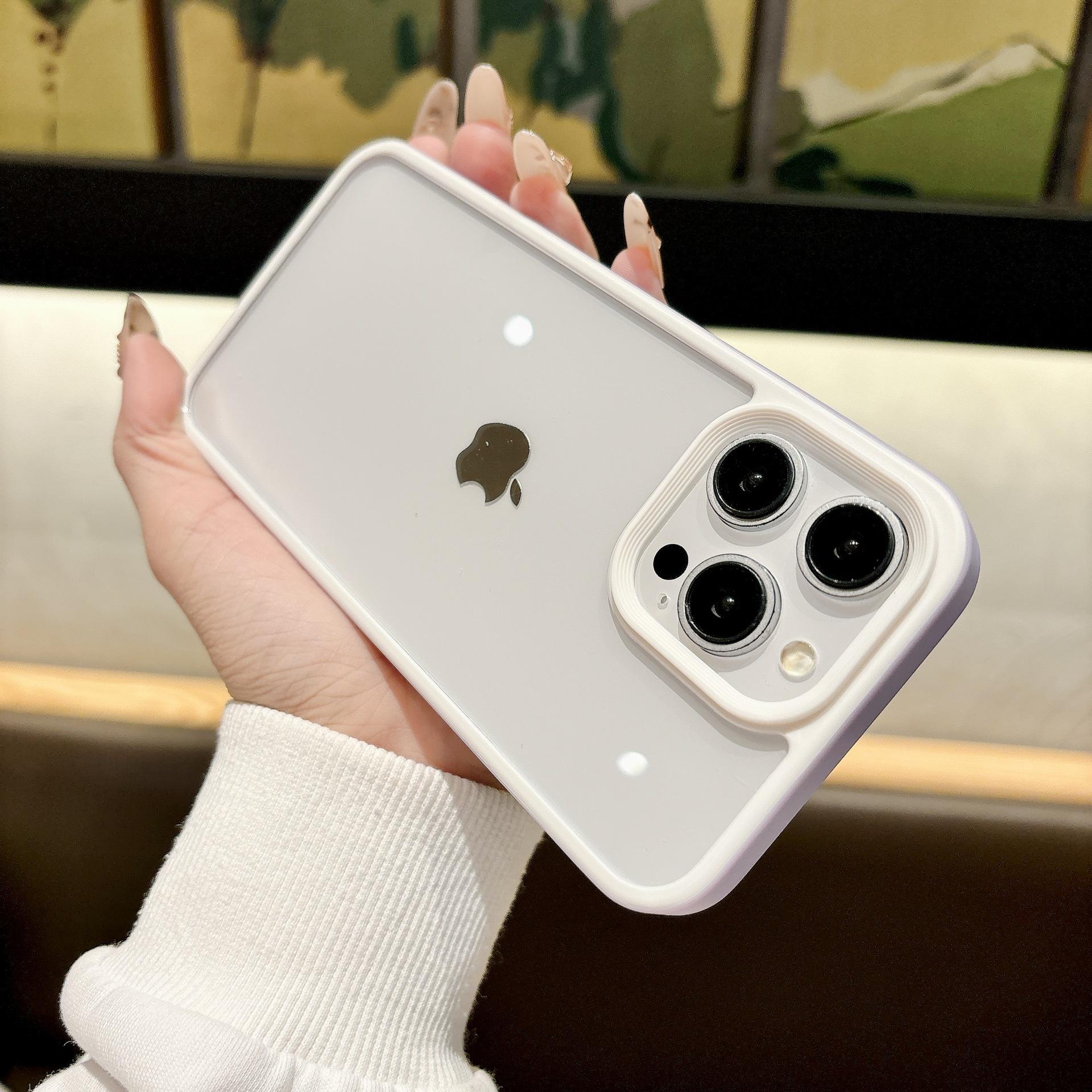 

Youdun Три-в-одном Подходит для IPhone16promax Чехол для мобильного телефона Apple 15 Акриловый защитный чехол Простой и прозрачный iPhone7P/8P