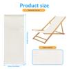 Sling Chair Replacement Fabric Foldable Beach Chair Replacement Canvas with Pillow Durable Wear-resistant Lounge Chairs Cloth