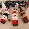 Knitted Wool Wine Bottle Cover for Christmas Decoration In Restaurants and Hotels