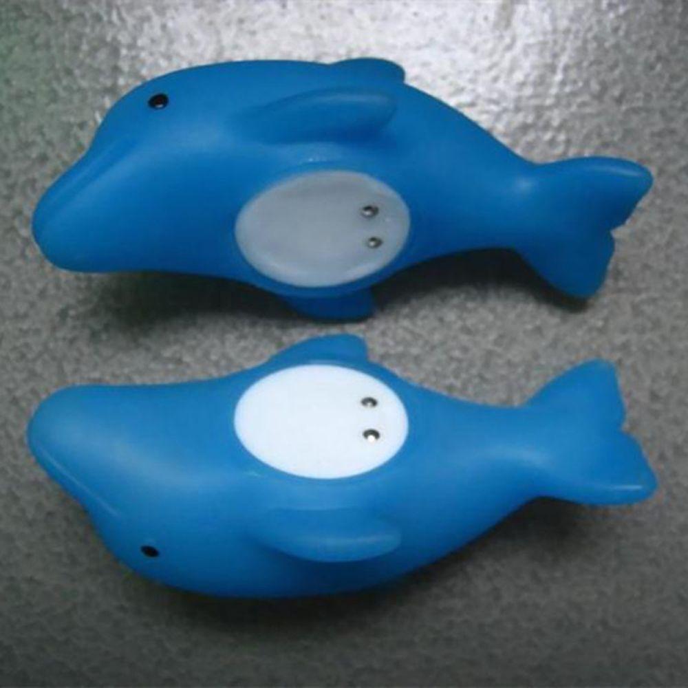 Bathroom Baby Dolphin Bath Toys LED Lamp Bath Toys Up Water Floating Toy Glowing Beach Toys