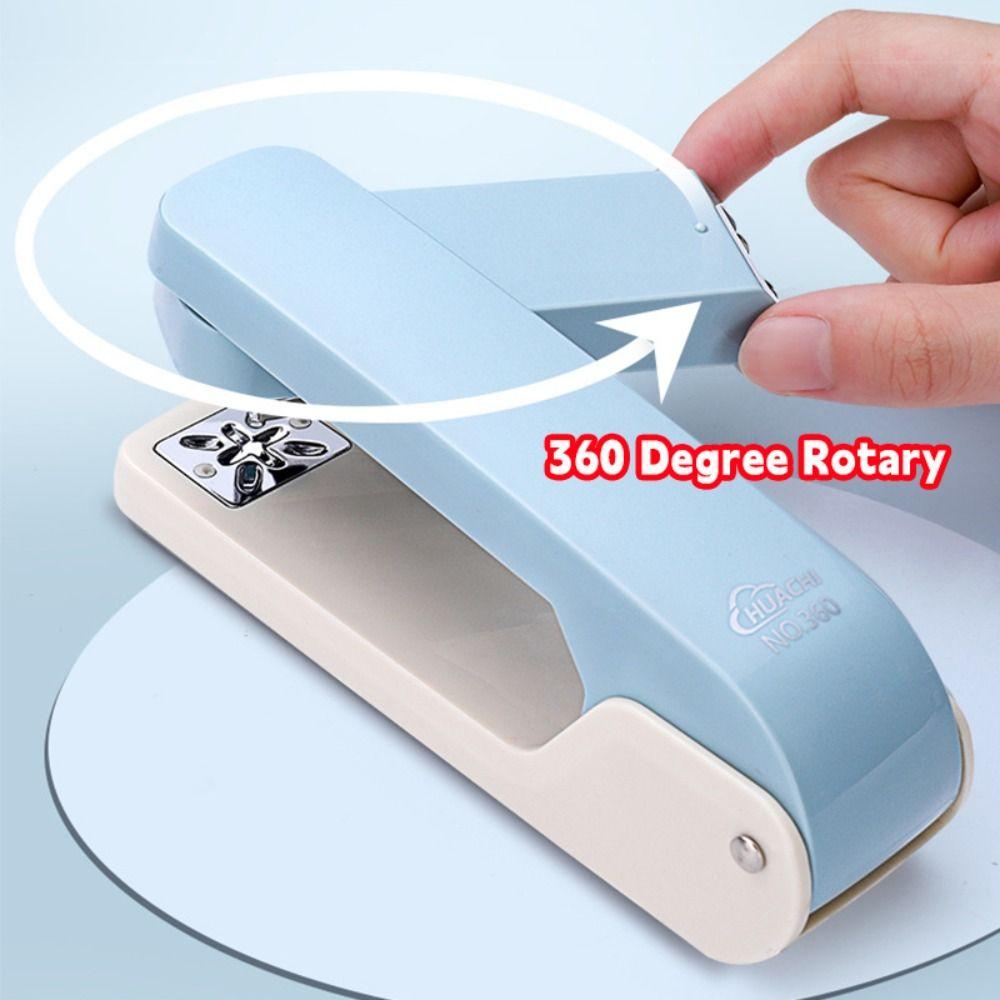 360 Degree Rotary Stapler Use 24/6 26/6 Staples Bookbinding Machine  Bookbinding Supplies