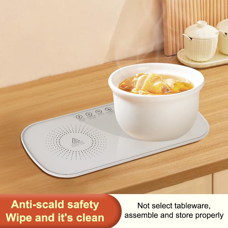 Wielofunkcyjna Elektryczna Taca Podgrzewająca Jedzenie Stała Temperatura Ciepły Talerz Szybkie Ogrzewanie Pełnej Powierzchni Ciepłe Potrawy