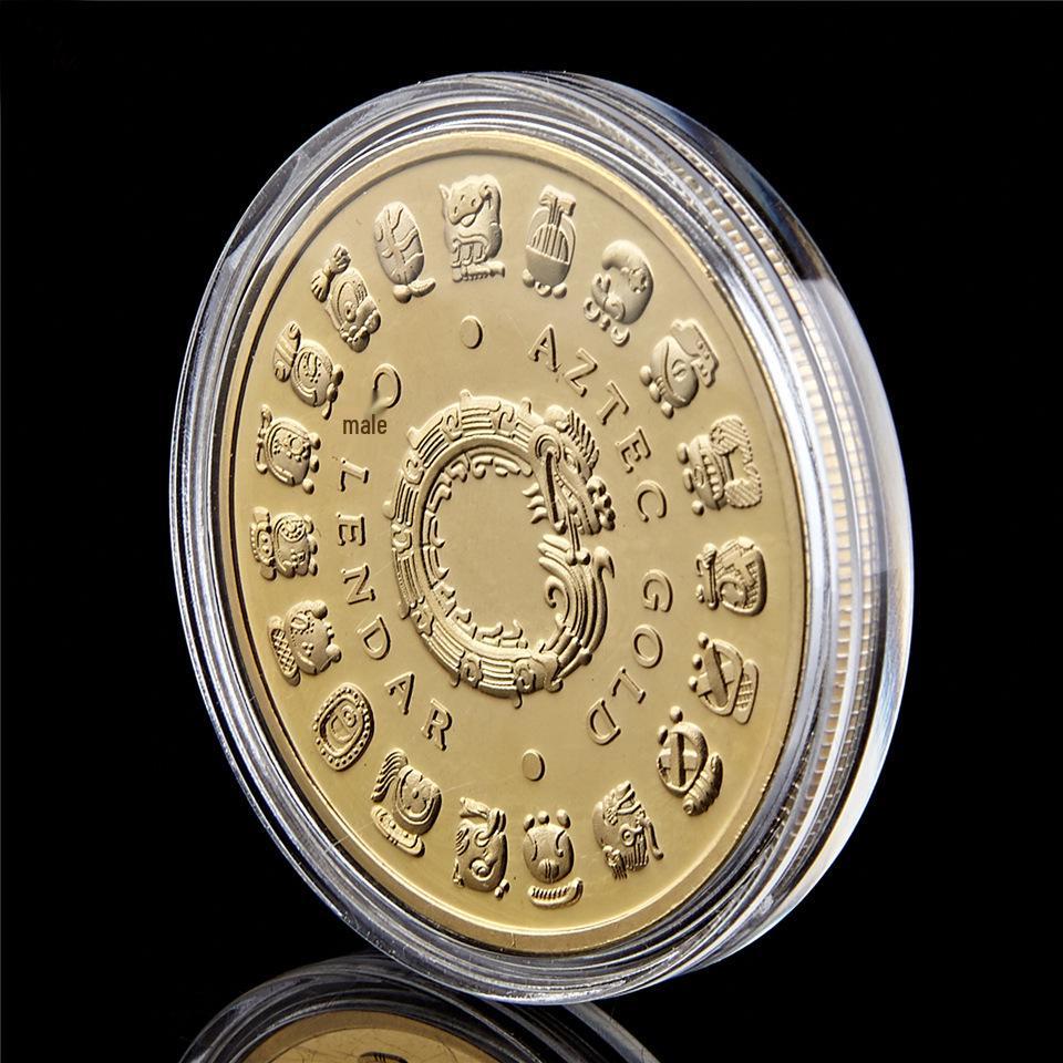 Maya Commemorative Coin and Badge Gift Set - Collectible and In Stock