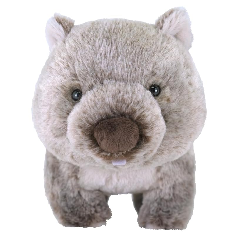 SunLemon Fluffies Medium Wombat Stuffed Animal, 15 x 27 x 17cm, Cute, Rare Animal Series, P-1093