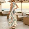 Sleeveless Flattering Summer Maxi Dress Lightweight Fabric,Flowy Hem,Versatile for Daily Wear & Casual Parties