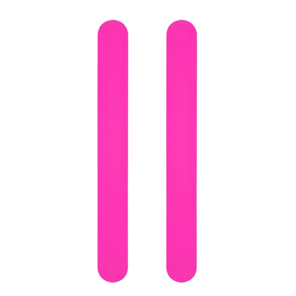 2Pcs Kids Slap Bracelets Flexible Self-Rolling Stress Relief Boys Girls Clap Circle Silicone Wristbands Children Toy Gift