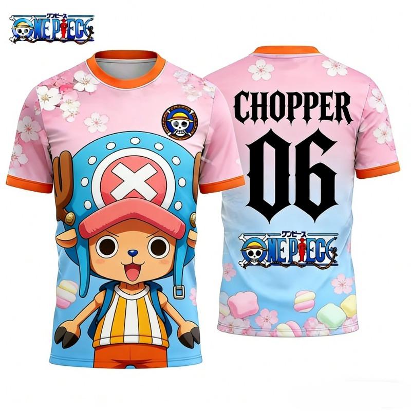 Summer 2026 One Piece Road Flying "Straw Hat Group 01" Sports Themed 3D Printed Breathable Quick Dry T-shirt for Men and Women