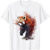 Red Panda Animal Print Art Animal Lover Red Panda T-Shirt