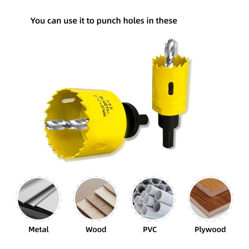 High Precise Woodworker's Hole Drill Bit Set for Multiple Materials Perfect for Furniture Making and Renovation Projects