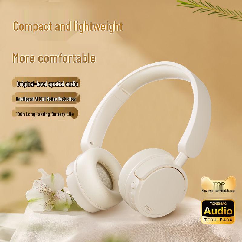 2025 H1 Over-Ear Wireless Retro Bluetooth Headphones: Classic Style, High Sound Quality, Long Battery Life