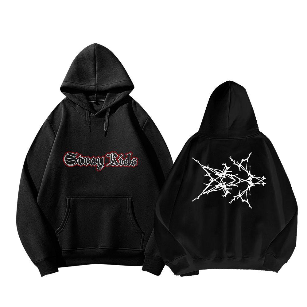 Stray Kids dominATE World Tour Hoodie Kpop Fan Merch Unisex Casual Pullover Sweatshirt Winter Warm Y2K Streetwear Fashion Clothing Tops