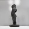 Plastic Abstract Family Sculpture Unique Parent-Child Figurine  Office Decor