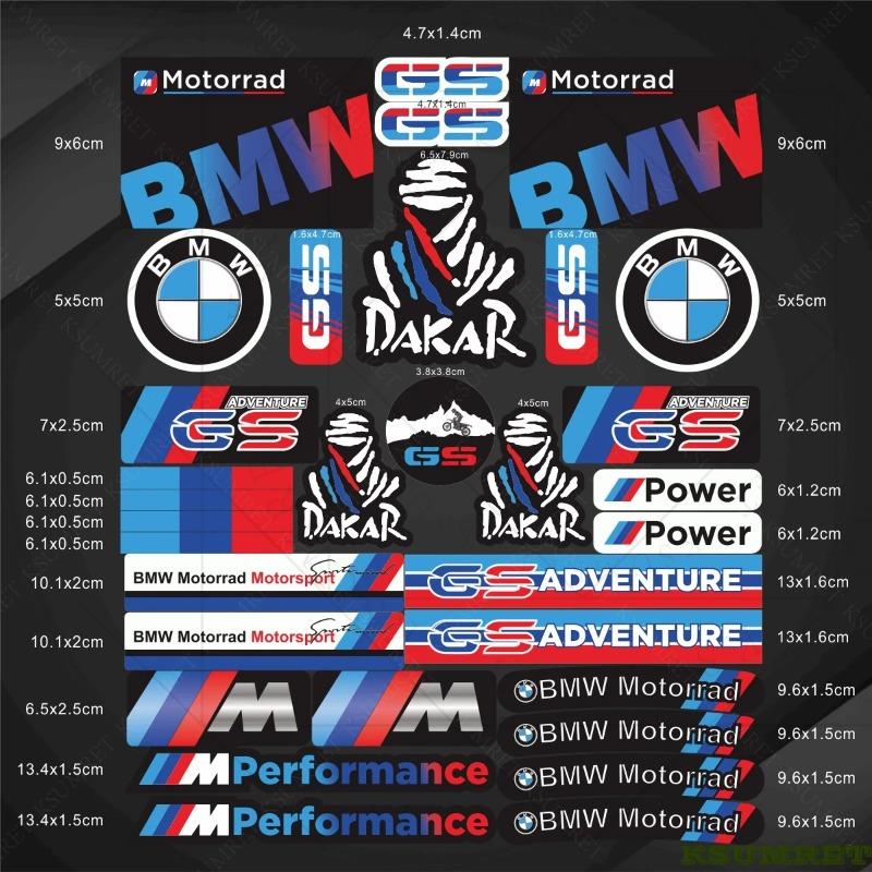 Vinylové nálepky s logem pro motocykl BMW