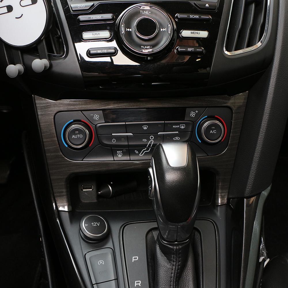 For Ford Focus 3 MK3 2015 2016 2017 2018 LHD Center Console Sticker AC Knob Panel Decoration Cover Trim Interior Accessories
