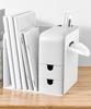 Desk desktop small item stationery document storage book file tissue desktop organizer rack that can also store storage, organizer, bookshelf, shelf,