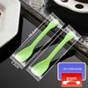 Disposable Thickened Plastic Spoon for Dessert, Ice Cream, Popsicle, Jelly, Pudding, Fruit, & Salad