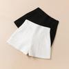 Suit Shorts Women High Waist A-line Shorts Spring Summer Casual Loose Wide Leg Chiffon Shorts Lady Black White